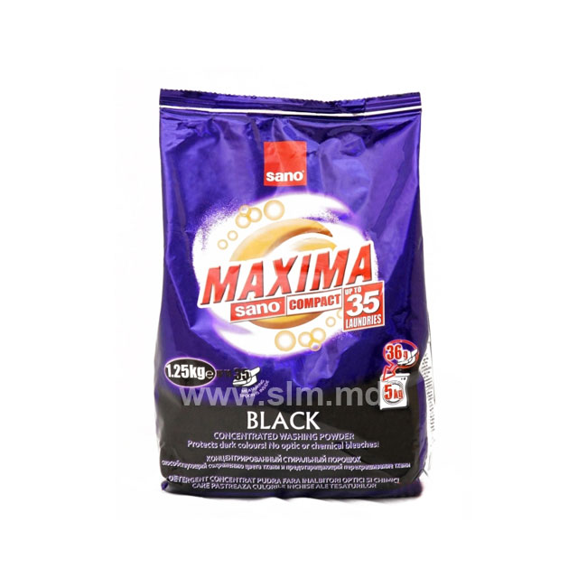 Стиральный порошок для белья SANO Maxima black