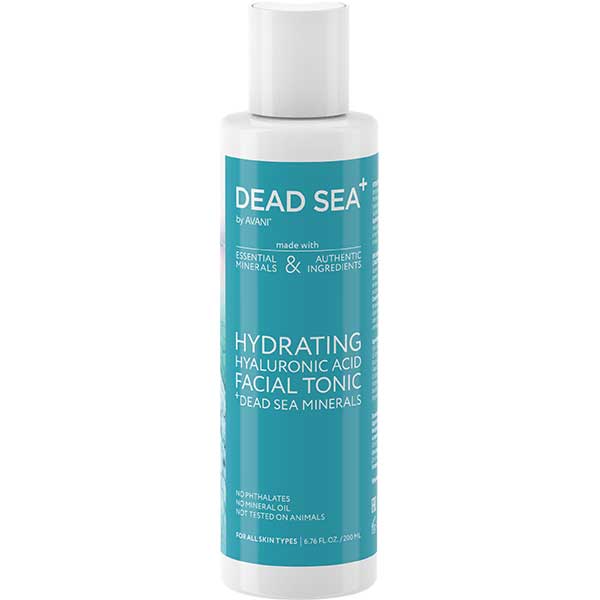 Увлажняющий тоник для лица с гиалуроновой кислотой и минералами Мертвого моря DEAD SEA+, 200мл