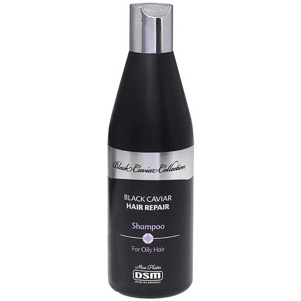 Восстанавливающий шампунь для жирных волос с экстрактом черной икры Black Caviar Collection Mon Platin DSM, 400мл