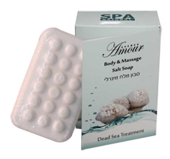 Минеральное Солевое мыло для лица и тела «Shemen Amour», 125гр