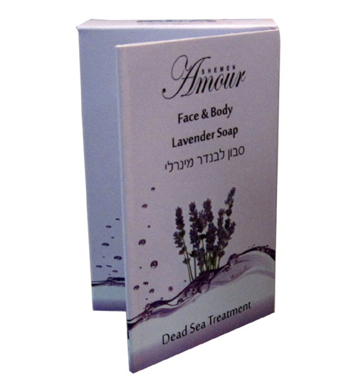 Минеральное мыло для лица и тела Лаванда «Shemen Amour», 125гр